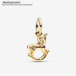 Pandora Rocking Unicorn Dangle Charm|Two-tone